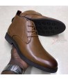 Billionaire Laced Official Leather Boots - Brown