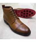 Oxford Genuine Leather Billionaire Boots - Brown