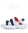 Fila Disruptor Sandals - White/Navy/Red