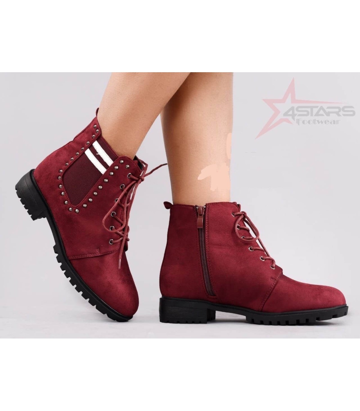 Maroon cheap boots ladies