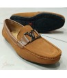 LV Custom Suede Loafers - Brown