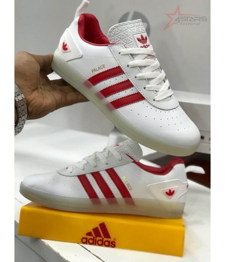 Adidas Palace -White and Red