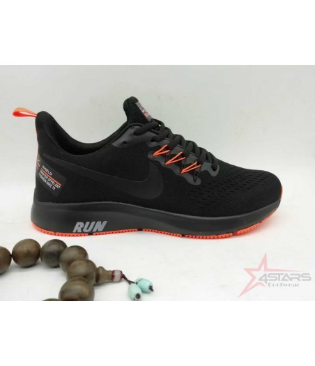 Fashion Nike Running Sneakers - Black Orange
