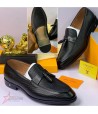 Louis Vuitton Leather Moccasins - Black