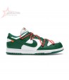 Off White x Nike Dunk Low Pine Green