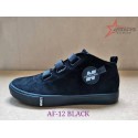 Beauty Leopard Rubber Shoes (AF-12) - Black