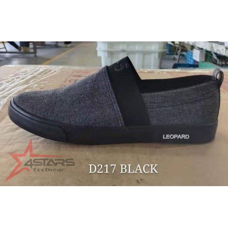 Beauty Leopard Rubber Shoes (D217) - Black