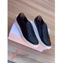 Armani Leather Sneakers - Black