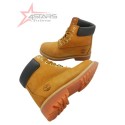 Yellow Genuine Leather Timberland Boots