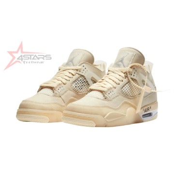 Off White x Air Jordan 4 "Sail"