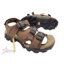 Caterpillar Buckle Open Shoes - Dark brown