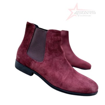 Renato Dulbecc Chelsea Boots - Wine Red