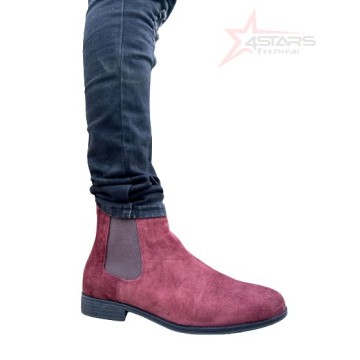 Renato Dulbecc Chelsea Boots - Wine Red