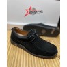 Clarks Suede Loafers - Black