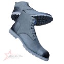 Timberland Genuine Leather Casual Long Boots - Grey