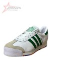 Adidas Samoa Trainers - White Green Stripes