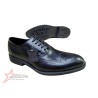 SM Genuine Leather Laced Oxford Official Shoes - Black