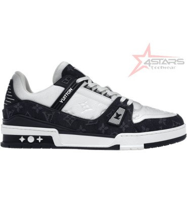 LV Trainer Sneaker - Black and White