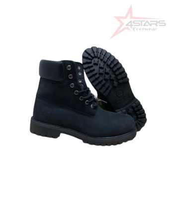 Genuine Leather Timberland Boots - Black