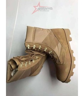 Siwar Non Zipped Military Boots - Dark Brown