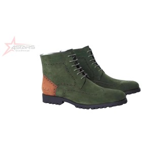Bolludi Jungle Green Oxford Suede Chelsea Boots