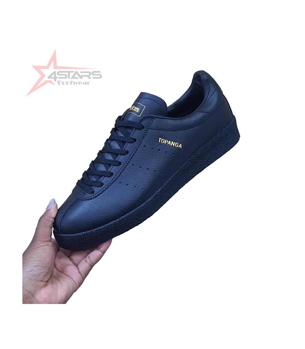 Adidas Topanga Black Leather White Sole Sneaker Shoes in Nairobi Central   Shoes Toppline Kenya  Jijicoke