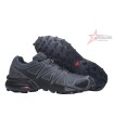 Salomon SpeedCross 4 Hiking Shoes - Grey/Black
