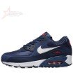 Nike Air Max 90 Essential Midnight Navy, White Red