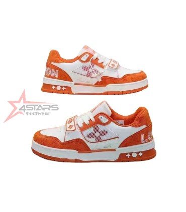 Louis Vuitton Trainer Sneaker - Orange/White