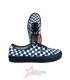 Checkered Laced Vans Classics Black Sole