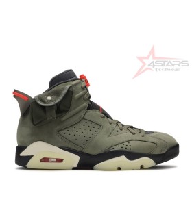 Travis Scott x Air Jordan 6 Olive Green