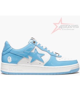 A Bathing Ape Bape Sta Patent Leather Low Blue