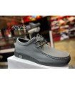 Grey Clarks Leather Wallabees