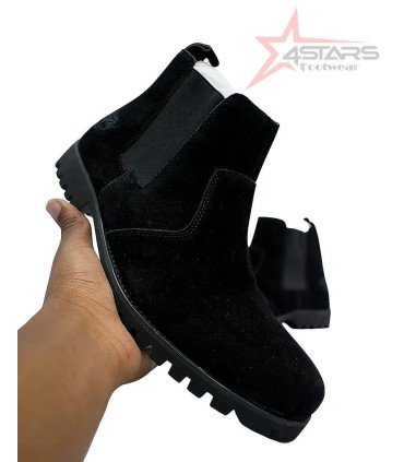 Timberland Slip On Suede Chelsea Boots - Black