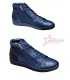 Calvin Klein Designer Leather Sneaker Boot - Navy