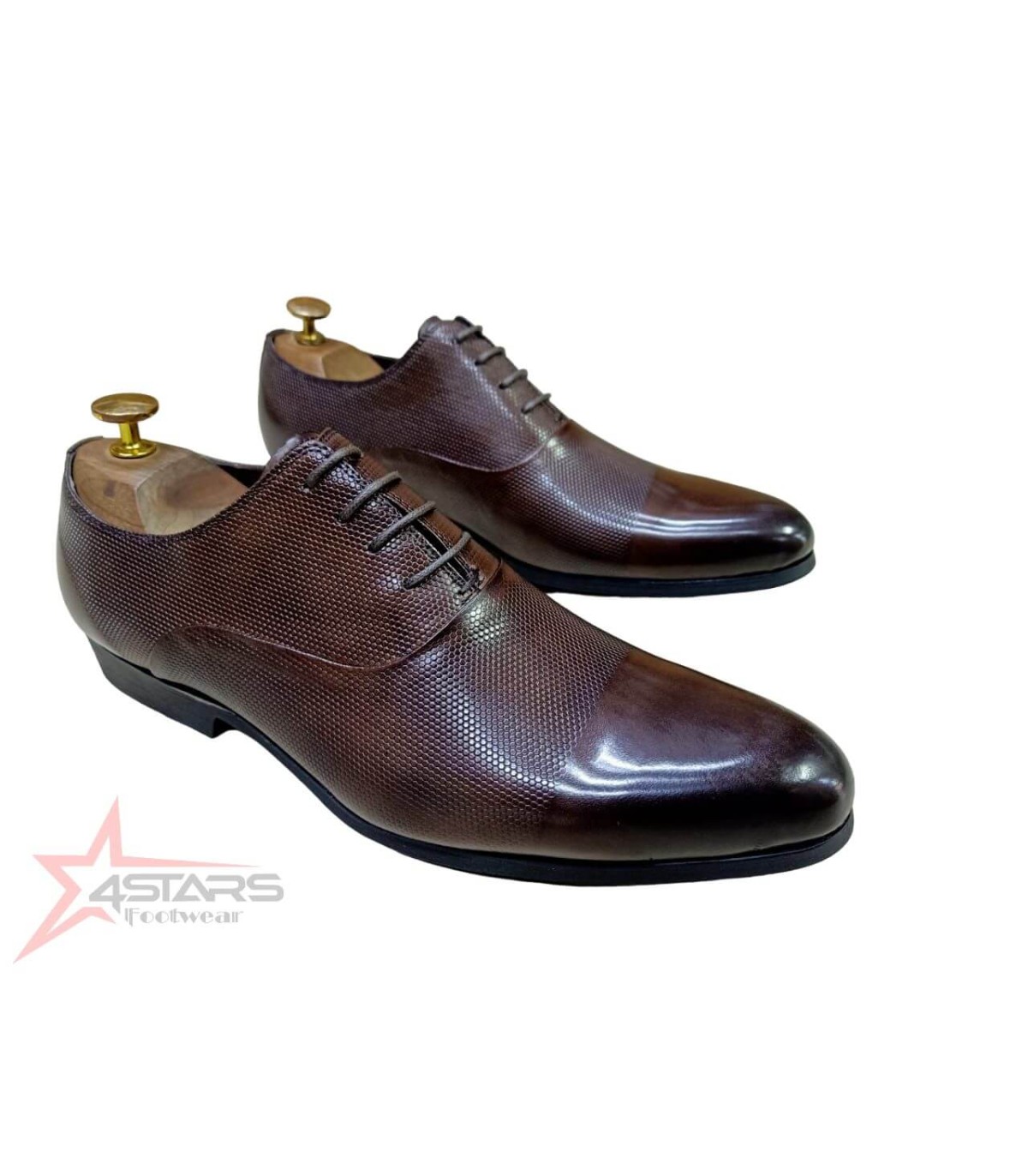 Laced Coffee Brown Men's Official Shoes