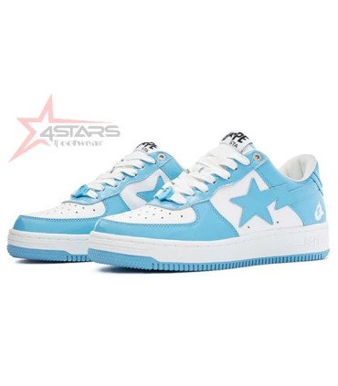 A Bathing Ape Bape Sta Patent Leather Low Blue