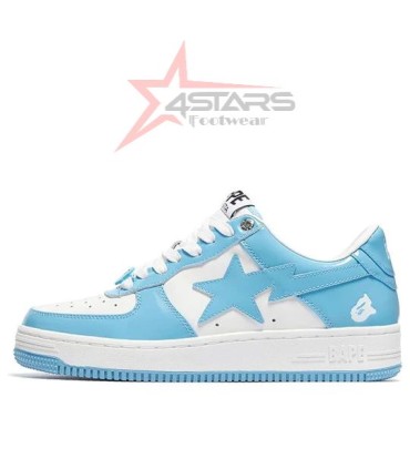 A Bathing Ape Bape Sta Patent Leather Low Blue