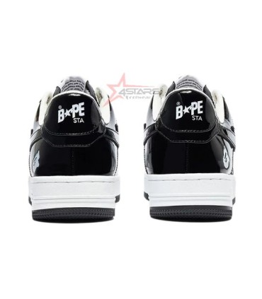 A Bathing Ape Bape Sta Patent Leather - Black/White