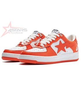 A Bathing Ape Bape Sta Patent Leather - Orange
