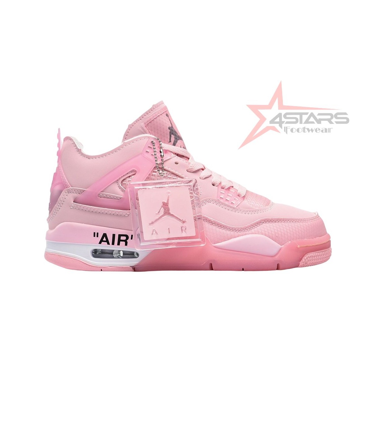 Off White x Air Jordan 4  'Pink'