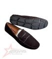 Men's Ferragamo Suede Loafers - Coffee