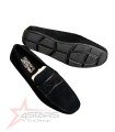 Men's Ferragamo Suede Loafers - Black