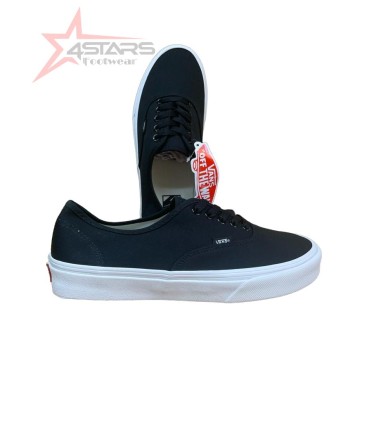 Plain Classic Vans  - Black White Sole