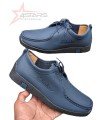 Clarks Leather Wallabees - Navy