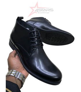 Clarks Laced Official Leather Boots - Black