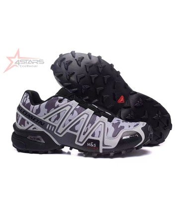 Men's Salomon Speedcross 3 CS Trail - Silver Black