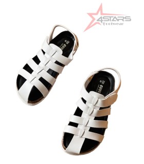 Guolofei Open Corks Sandals - White