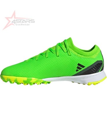 Adidas X Speedportal.3 TF Artificial Turf Soccer Shoe - Solar Green/Core Black/Solar Yellow