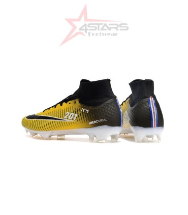 Nike Air Zoom Mercurial Superfly Elite 9 FG KM PSG - Gold/Multi-Black/White